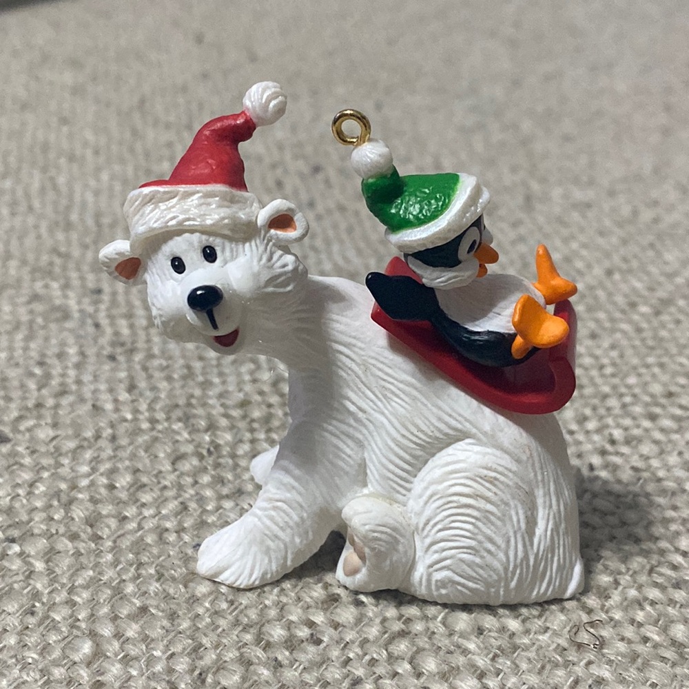 Vintage 1995 Hallmark keepsake ornament. Polar Coaster.